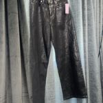 Wild Fable New 10 - High Rise Baggy Jeans Denim Wide Leg Silver Metallic Wash Photo 7