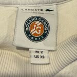 Lacoste Roland Garros Graphic Monogram Sweatshirt 2015 Era Cream Navy Red Photo 3