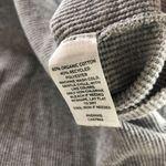 BP Womens Thermal Crop Top V Neck Oversized Gray XS Photo 3