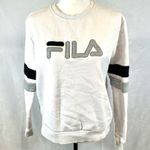 FILA white gray and black logo sweatshirt size small Photo 2