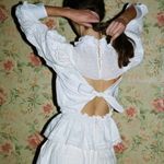 NWT Sea New York Vienne Eyelet Lace Open Back Cotton Blouse White Size 8 Photo 14