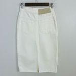 The Mannei Malmo White Denim Pencil‎ Skirt XS Knee Length Photo 4