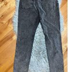 Eileen Fisher Black Velvet Skinny Jeans Acid Wash Cotton Casual Stretch Size 14 Photo 3