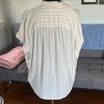 Madewell  Light Pink and White Striped button down Shirt size Small Photo 1