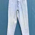 Sasson Vintage High Waisted Acid Wash Jeans Mom 7 8 Light Blue 80s Retro Pants Photo 0