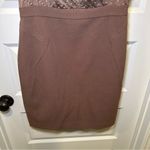 Loft Brown Swiss Dot Ruffle V Neck Aline Dress size 6 Photo 9