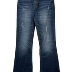 American Rag Off The Rack Flare Dark Blue Button Front Jeans 25 Photo 0