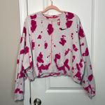Nike Women's Sportswear Oversized Fleece Pink Tie-Dye Crew Sweatshirt medium Photo 4