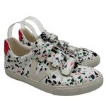 VEJA  Womens Esplar Leather 3 Lock Sneakers Terrazzo Paint Splatter Size US 8 Photo 0