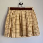 Cali 1850 | High Waisted Plaid Pleated Mini Skirt Yellow sz XS Photo 1