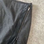 Banana Republic  Women's Wool Blend Grey Dark Heather Zipper Skirt Sz 0 Photo 2