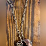 Elegant Gold and Brown Tortoise Pendant Necklace contemporary gold tone boho Photo 3