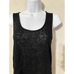MINKPINK  Black Sheer Lace Up Back Tank Top Womens Size XS Photo 2