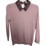 J.Crew  Liberty 100% Merino Wool Pink Sweater Sz Small Floral Preppy Old Money Photo 0