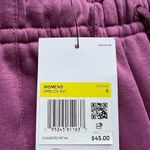 Nike Essential Loose Fit High Rise Light Bordeaux Fleece Lined Sweat Shorts S Photo 8