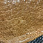 Maxon Collection Pebbled Genuine Leather Crossbody Purse made in Italy zipper Tan Photo 11