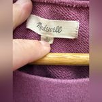 Madewell  Purple 3/4 Sleeve Crew Neck Sweatshirt “mama” Small‎ Photo 2