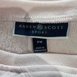 Karen Scott  Sport Light Pink Sweatshirt Photo 2
