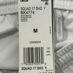 Adidas NWT Climalite Shorts Boys M White Elastic Waist Logo Soccer Athleisure Photo 5