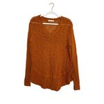 Free People Ocean Air Hacci Top Size Small Lightweight Sweater Rust Orange Photo 1
