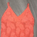 NWT Spaghetti Strap Coral Pink Sheer Body Suit Size M/L Size L Photo 2