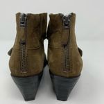 Eileen Fisher Brown Suede Wedge Booties Size 7.5 Photo 4