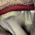 Women’s split collard Sherpa like sweatshirt Purple Size L Photo 6