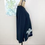 Teddi Zebras Ribbed Knit Pullover Shirt Black S Black Photo 3