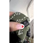 Jachs Girlfriend ‎ Women's XL Green Geometric Button Front Blouse Photo 5