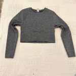 Victoria's Secret Pink medium seamless crop top active athletic TLS1 2837 Gray Photo 6