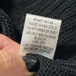 JODIFL  plus sz 1X black knit sweater drop shoulders crocheted colorful sleeves. Photo 8