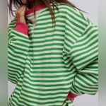 We The Free Free People  Classic Striped Oversized Sweater Photo 4