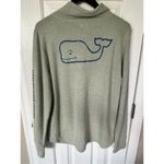 Vineyard Vines Long Sleeve Logo Fleece Mock Turtle Neck W Thumbholes size L Photo 1