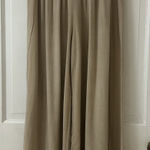 Mustard Seed Boho Flowy Beachy Beige Wide Leg Smocked Elastic Waist Pants. Sz S Photo 0