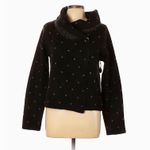 Max Studio Black & Diamond Print Cardigan Photo 0