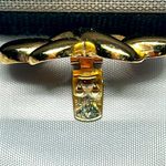 Vintage Signed Bluette gold tone shoe clips Photo 2