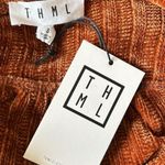 THML Velour Bell Sleeve Burnt Orange Sweater Sz Small NWT Photo 10