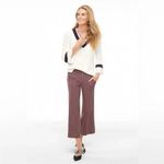 CAbi 5677 High Rise Geometric Chevron Print Wide Leg Stretchy Jersey Knit Pant S Photo 2