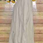 Lafayette 148 Vintage 100% Linen Open Front Jacket Size L Raw Trim Neutral Khaki Photo 7