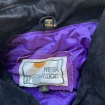 Vintage Mesa Ridge Jacket Abstract Artist Leather Suede Black Purple Full‎ Zip S Size 4 Photo 1