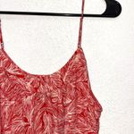VICI Rafferty Palm Red One Tier Spaghetti Strap Dress Size Medium Photo 2