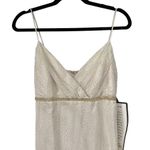 Onyx Nite Y2K Cream Gold Glitter Sparkle Spaghetti Strap Formal Dress Photo 2