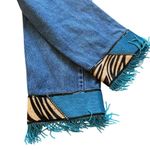 Levi's LeatheRock USA Custom Beaded Hem Jeans Blue Size 32 Photo 5