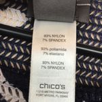 Chico's Chico’s Women’s Floral Print Blue White Asymmetrical Hem Beach Cover-Up Tunic Photo 9