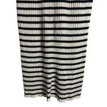 Rixo Antibes Navy White Striped Ribbed Knit Collared Sleeveless Midi Dress M Blue Size M Photo 13