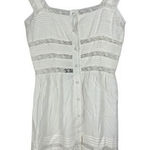 Storia  NWT White‎ Lace Buttons Mini Babydoll Dress Women's Small Photo 0