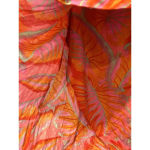 Cynthia Rowley  Orange Floral Print Mini Peasant Tiered Skirt‎ Size Large Ruffle Photo 2