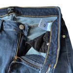 Just Black dark wash button zip five pocket stretchy skinny blue jeans 29/8 Photo 4