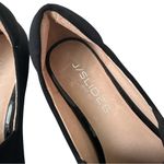 J/Slides NYC Black Durable Sleek Textile Slip On Flats/Slides 1" White Rims Size 6 Photo 3