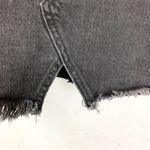 Madewell  Rigid Denim A-Line Mini Skirt Cutout Edition Lunar Wash Black Size 31 Photo 8